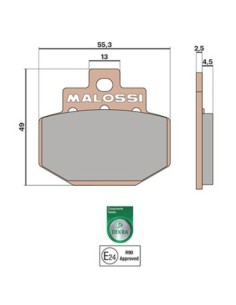 PASTILLA FRENO MALOSSI BRAKE PADS MHR SYNT PIAGGIO