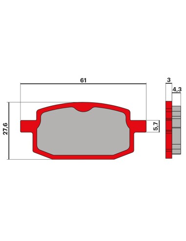 PASTILLA FRENO MALOSSI MHR BRAKE PADS JOG 50