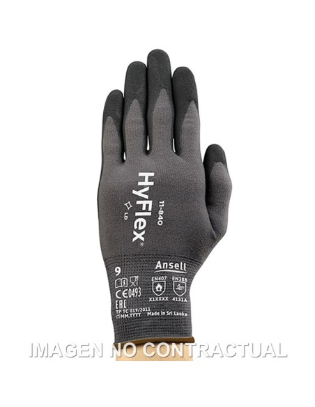 GUANTES ANSELL HYFLEX 11-840 TALLA 8 (medida M)