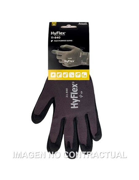 GUANTES ANSELL HYFLEX 11-840 Pro TALLA 8 (medida M)
