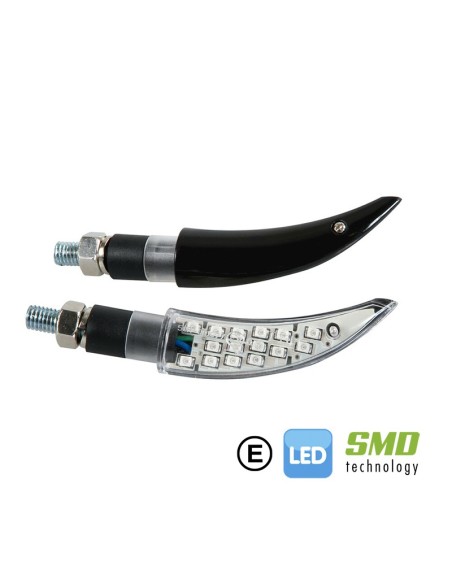 INTERMITENTES CON LED LAMPA KATANA 12V NEGRO
