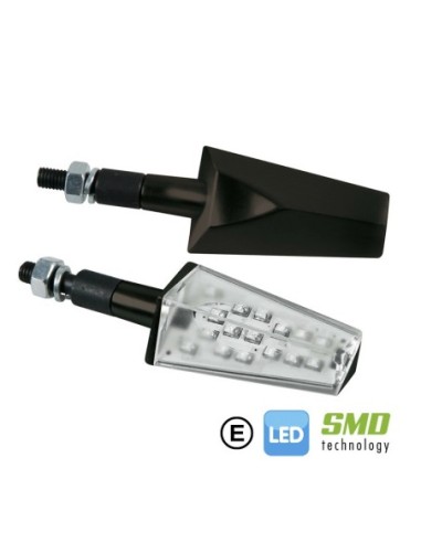INTERMITENTES CON LED LAMPA DUKE 12V NEGRO