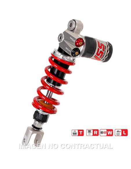 Amortiguador Trasero YSS Gas Top Line c/Botella superior Honda CBR250RR