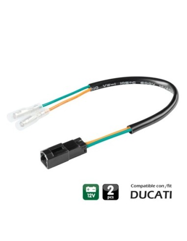 CONECTORES PARA INTERMITENTES LAMPA (2 UDS) COMPATIBLE PARA DUCATI (TYPE 1)