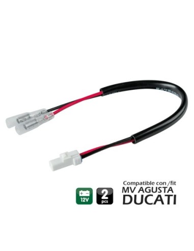 CONECTORES PARA INTERMITENTES LAMPA (2 UDS) COMPATIBLE PARA MV AGUSTA / DUCATI (TYPE 1)