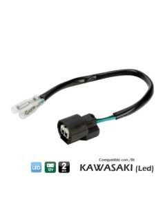 CONECTORES PARA INTERMITENTES LAMPA (2 UDS) COMPATIBLE PARA KAWASAKI (LED)