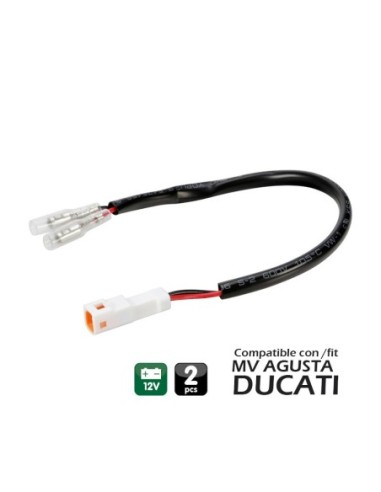 CONECTORES PARA INTERMITENTES LAMPA (2 UDS) COMPATIBLE PARA MV AGUSTA / DUCATI (TYPE 2)