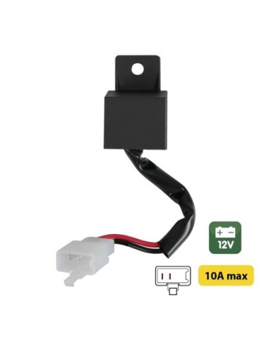 INTERMITENCIA ELECTRÓNICA LAMPA FLASHER 2 PIN PLUG & PLAY 12V 10A