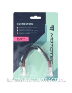 PAR DE CONECTORES MOTOTEC PARA INTERMITENTES MV AGUSTA/DUCATI (TIPO 2)