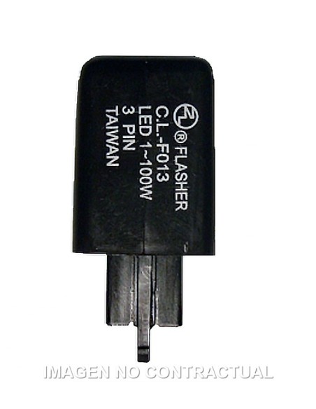 Intermitencia Electrónica LED CC 12V / 1-100W 3 Terminales