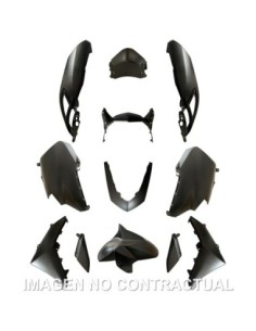 KIT PLASTICOS HERT YAMAHA N-MAX 125 11 PZAS GRIS MATE METALIZADO