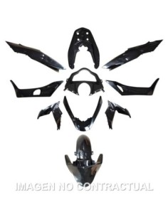 KIT PLASTICOS HERT HONDA PCX 125 NEGRO MATE