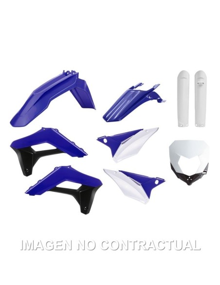 Kit completo de plásticos Polisport para Sherco SE-R/SEF-R(17/23) OEM color azul - blanco (enduro)