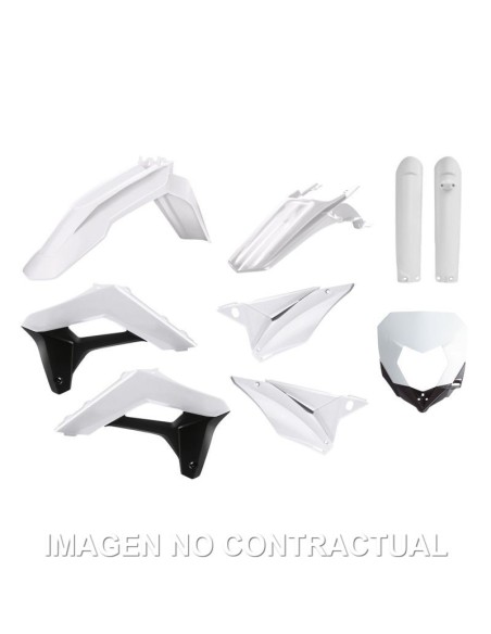 Kit completo de plásticos Polisport para Sherco SE-R/SEF-R(17/23) color blanco (enduro)