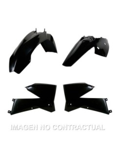 Kit estándar de plásticos Polisport para KTM EXC/EXC-F/XC/XC-F(05/07) color negro (enduro)