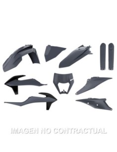 Kit completo de plásticos Polisport para KTM EXC/EXC-F(20/23) color gris (enduro)