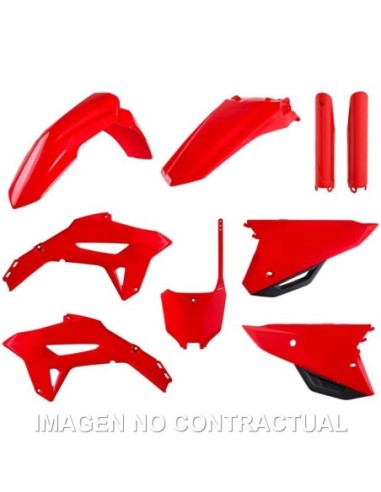 Kit completo de plásticos Polisport para Honda CRF450R(21/24)/CRF250R(22/24) color rojo (MX)
