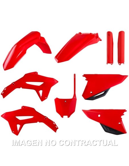 Kit completo de plásticos Polisport para Honda CRF450R(21/24)/CRF250R(22/24) color rojo (MX)