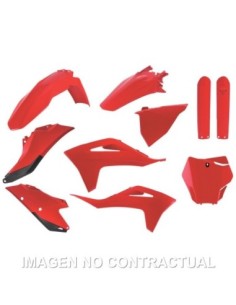 Kit completo de plásticos Polisport para GasGas MC/-F(21/23)/EX/-F(22/23)OEM color rojo (MX)