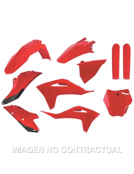 Kit completo de plásticos Polisport para GasGas MC/-F(21/23)/EX/-F(22/23)OEM color rojo (MX)