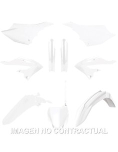Kit completo de plásticos Polisport de restyling para Yamaha YZ125/250(22/24) color blanco (MX)