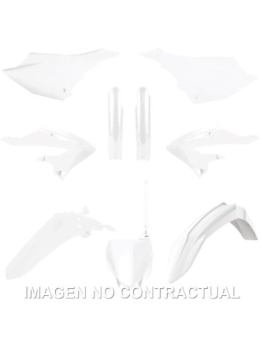 Kit completo de plásticos Polisport de restyling para Yamaha YZ125/250(22/24) color blanco (MX)