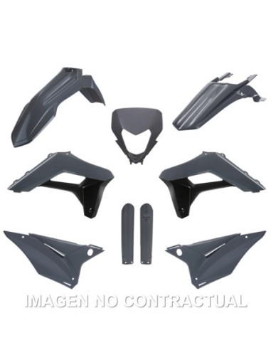 Kit completo de plásticos Polisport para Sherco SE-R / SEF-R  (24) OEM color gris (enduro)