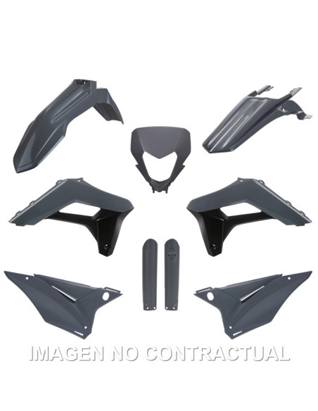 Kit completo de plásticos Polisport para Sherco SE-R / SEF-R  (24) OEM color gris (enduro)