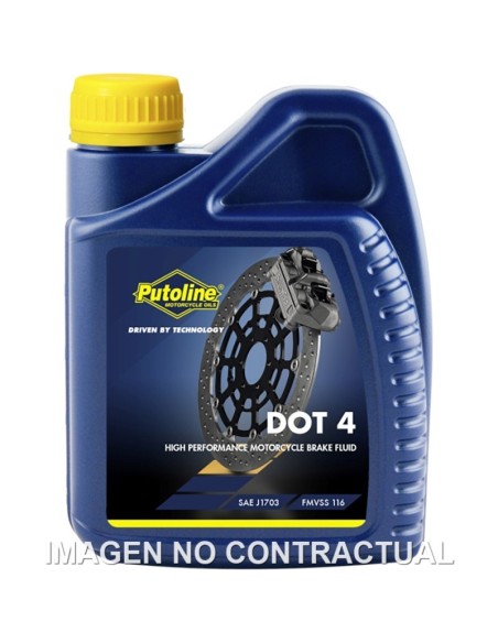 Botella Putoline DOT 4 BRAKE FLUID 500 ML