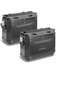 MALETAS KAPPA MKCAM-SIDE 37L K' VOYAGER ALUMINIO BLACK LINE Monokey Cam Side System
