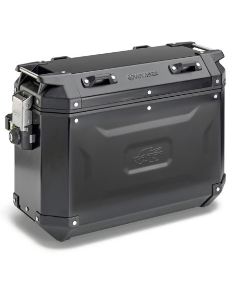 MALETA KAPPA MKCAM-SIDE 37L K' VOYAGER ALUMINIO BLACK LINE DX Monokey Cam Side System