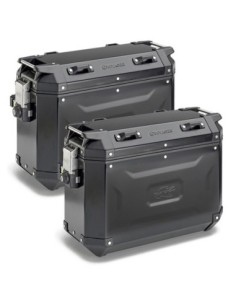 MALETAS KAPPA MKCAM-SIDE L 48SX/37DX K'VOGAYER ALUMINIO BLACK LINE Monokey Cam Side System