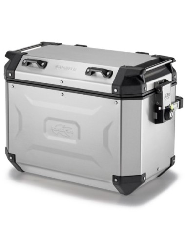 MALETA KAPPA MKCAM-SIDE 48L K' VOYAGER ALUMINIO NATURAL SX Monokey Cam Side System