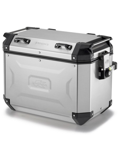 MALETA KAPPA MKCAM-SIDE 48L K' VOYAGER ALUMINIO NATURAL SX Monokey Cam Side System