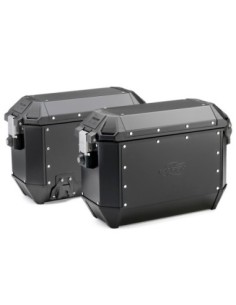 MALETAS KAPPA LATERALES MK 36LTS  KMS36/K-MISSION BLACK L (2UNI) MONOKEY