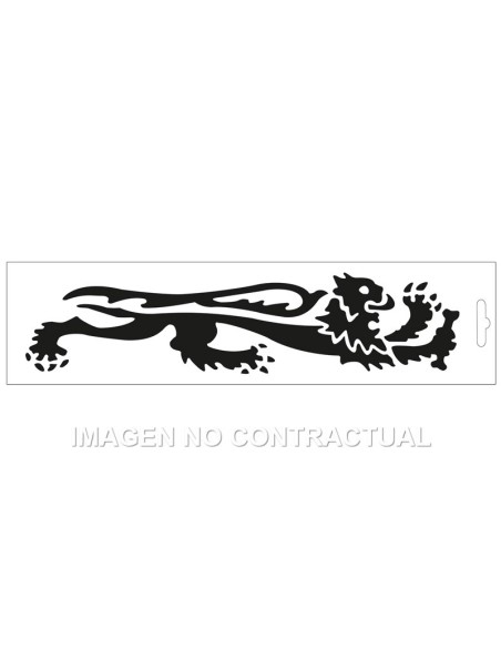 Adhesivo León Malossi Negro Derecho 16,60 cm