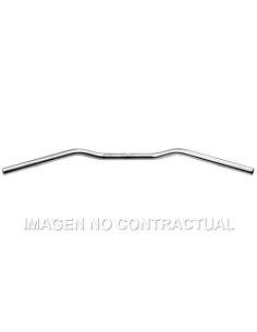 Manillar TRW Aluminio 22 mm Superbike Plata mate