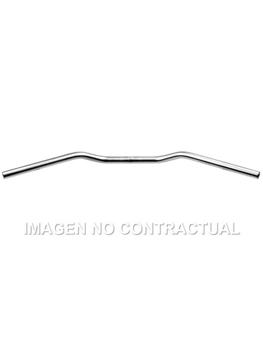 Manillar TRW Aluminio 22 mm Superbike Plata mate