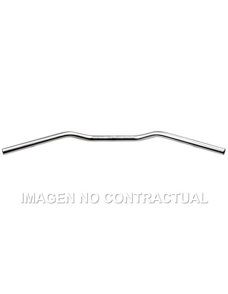 Manillar TRW Aluminio 22 mm Superbike Plata mate