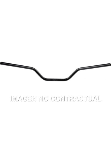Manillar TRW Acero 22 mm Classic High negro
