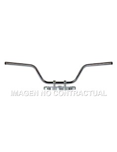Manillar TRW acero 22 mm Touring High cromado