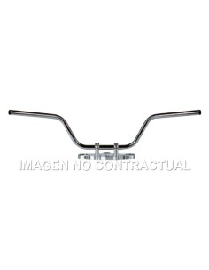 Manillar TRW acero 22 mm Touring Low cromado
