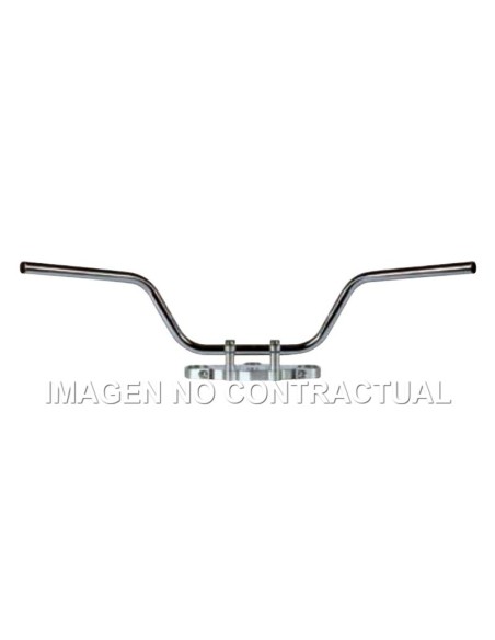 Manillar TRW acero 22 mm Touring Low cromado