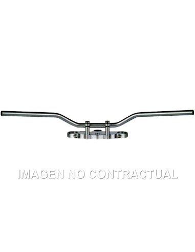 Manillar TRW acero 22 mm Superbike Confort cromado