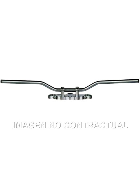 Manillar TRW acero 22 mm Superbike Elegance cromado