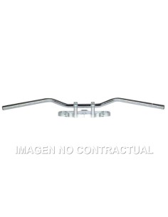 Manillar TRW acero 22 mm Superbike Sportive plateado