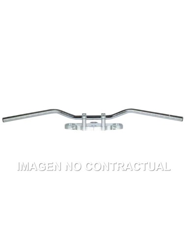 Manillar TRW acero 22 mm Superbike Sportive plateado