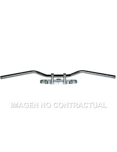 Manillar TRW acero 22 mm Superbike Sportive cromado