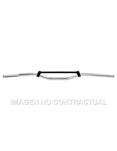 Manillar TRW Aluminio 22 mm Off-Road Plata Low