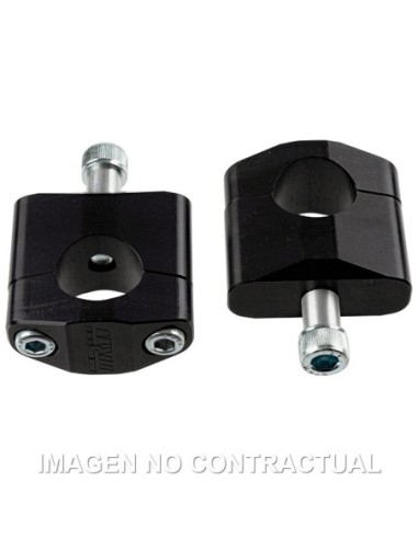 Adaptador Manillar TRW Aluminio Negro Elevación 45 mm